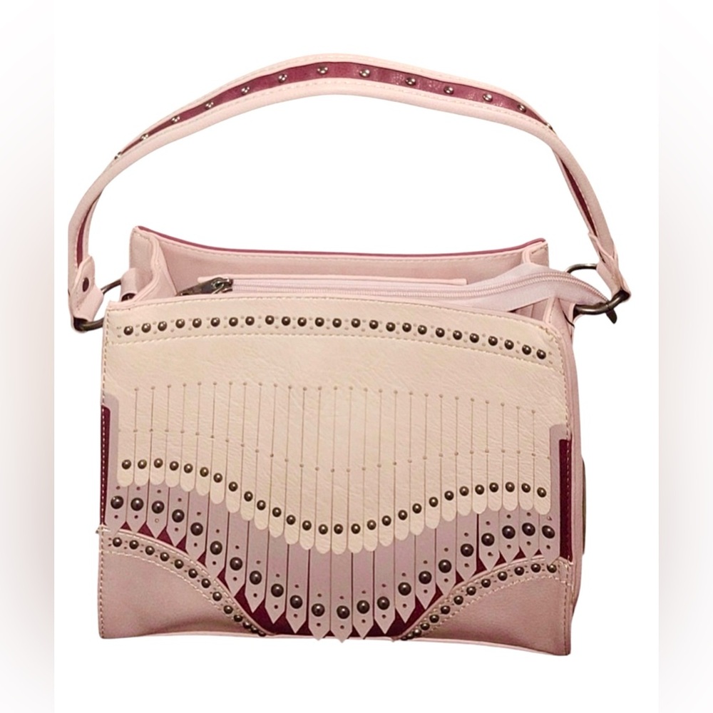 NEW~Montana West Fringe PINKS Collection Conceal Carry Tote Bag